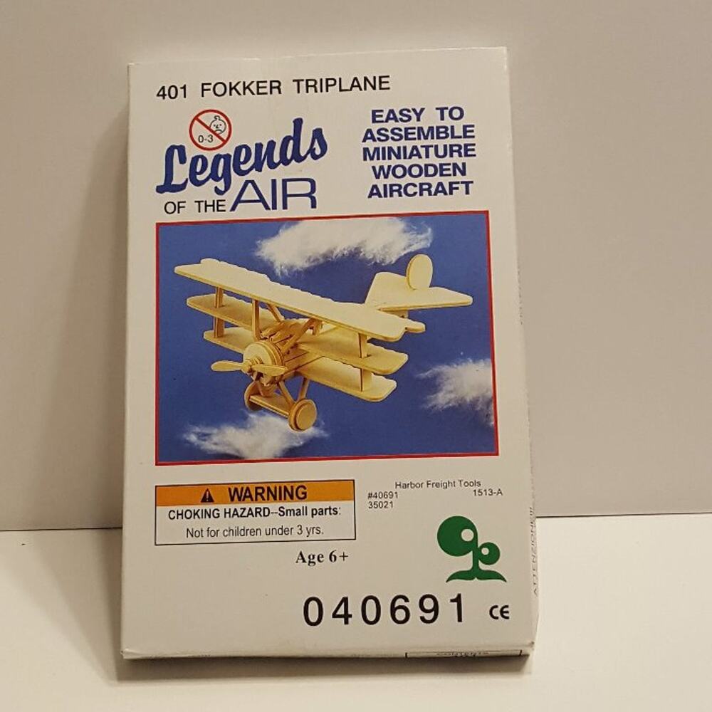 Legends of the AIR 404 Fokker Triplane Model Wooden Aircraft Miniature Model Kit
